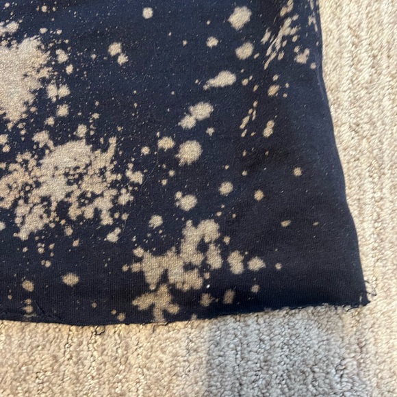 Syracuse Champion crew neck sweatshirt with splattered look #cropped #fun - Picture 4 of 4